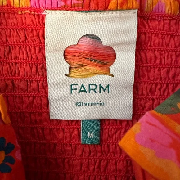 Farm Rio Floral Sleeveless Dress with Bow - Picture 6 of 6